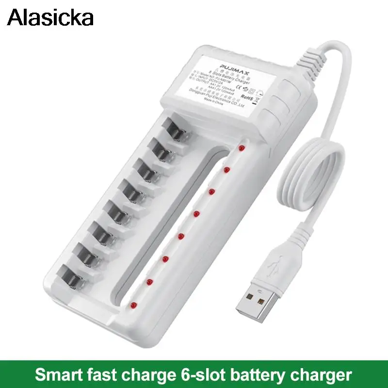 Зарядное Для Батареек Типа Аа Battery Charger Aaa Batteries 8 Slots