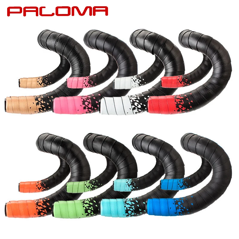 Bicycle Handlebar Tape Antivibration Soft Pu Eva Bent Cycling Road Bike Tapes Aluminum Alloy