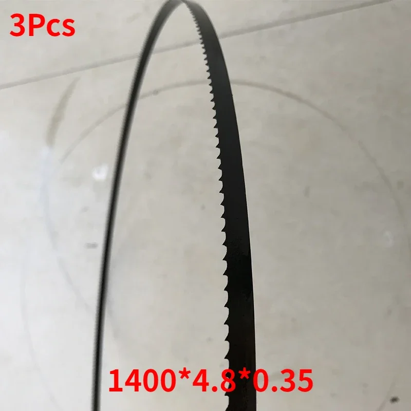 

3Pcs Woodworking Saw Blades 6Tpi Cut Curve Band Saw Blades 1400mm * 4.8mm bandsaw pully