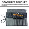 Bowitzki 12pcs Artist Brush Set for Facial paint Acrylic Oil Watercolor Gouache Painting Face Body Paint Brush with Package 1