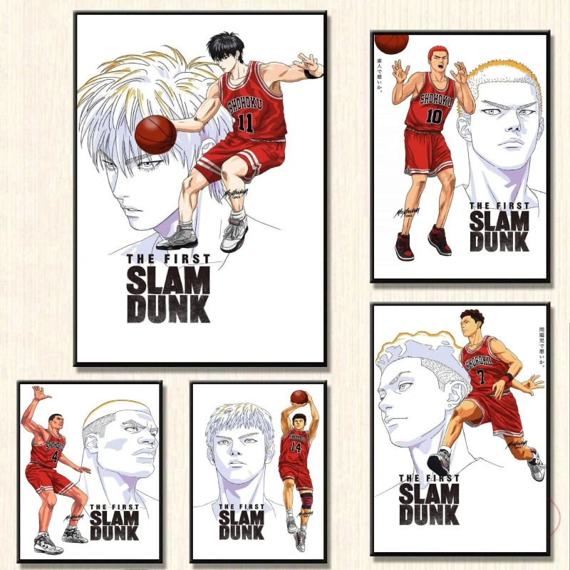 

Canvas Wall Art THE FIRST SLAM DUNK Mitsui Hisashi Modern Home Modular Painting Christmas Gifts Cartoon Character Picture