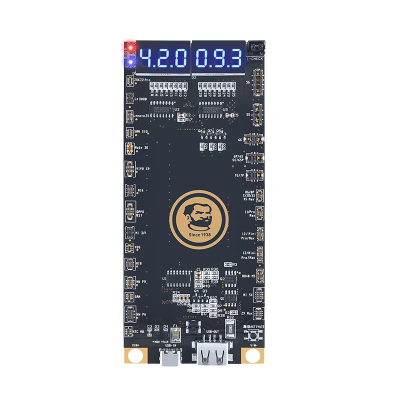 Mobile Phone Battery Board MECHANIC BA27 Activation Board for Phone 5G-13ProMax Android with LED Digital Display Circuit Board Charging Tester