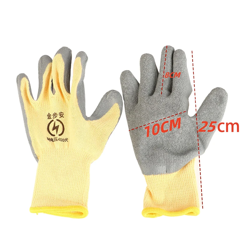 1 Pair 400V/1000V Rubber Touch Screen Insulation Glove Industrial Ultrathin Electrician Insulating Gloves Withstanding Voltage insulating gloves