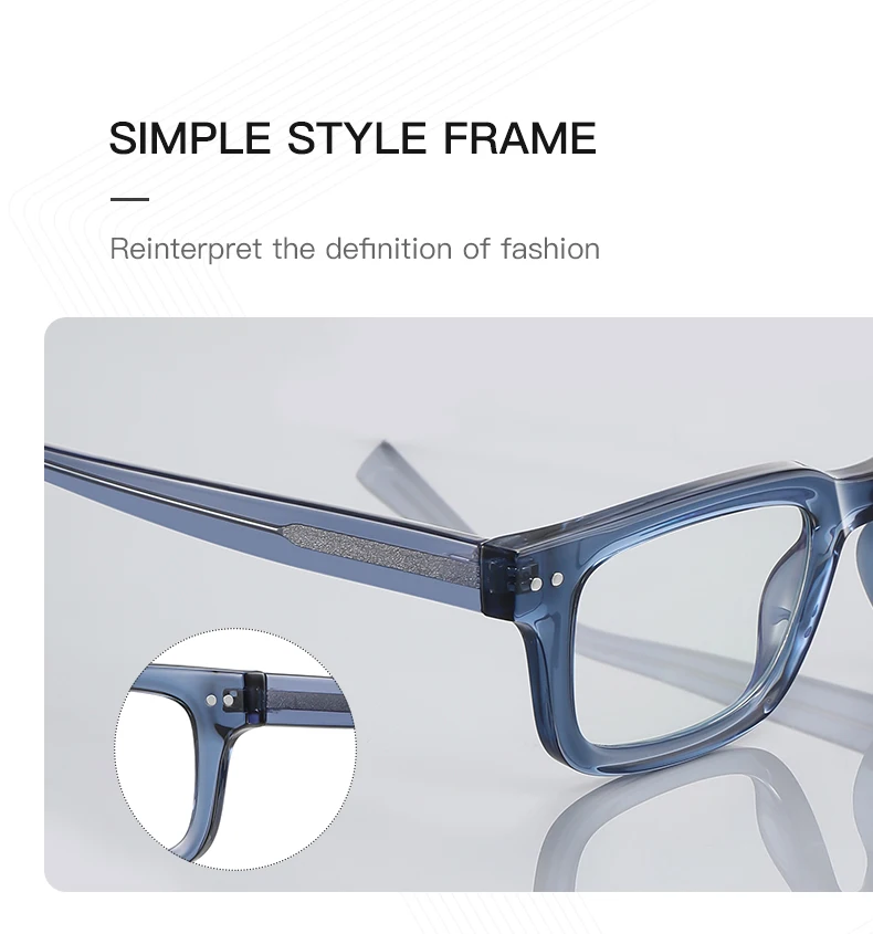 Fashion Men's Computer Glasses Thickrimmed Rectangle Eyewear Frames