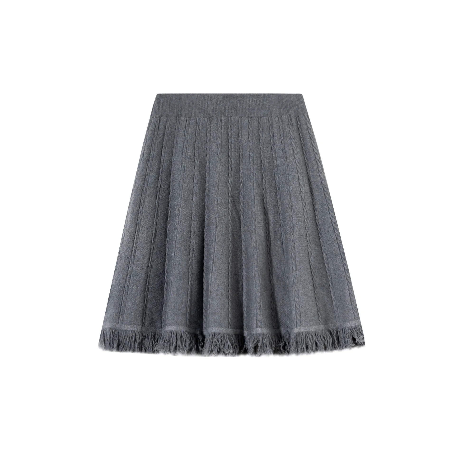 Y71810# Pregnancy Skirt Skirts Women High Waist Tassel Slim Clothes Knitted Maternity Skirt