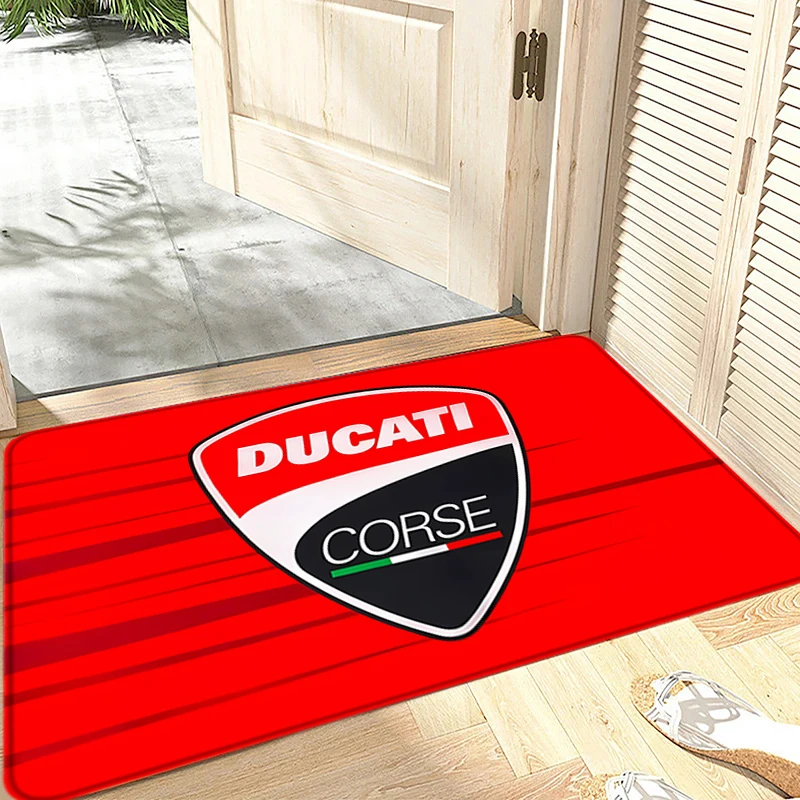 House Entrance Doormat Hallway Carpet Motorcycle Living Room Rugs D-Ducati Foot Carpets Bath Rug Floor Mats Non-slip Home Decor