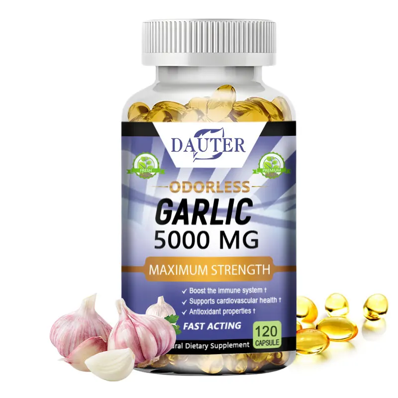 

Daitea Garlic Extract Supplement - Supports healthy triglyceride levels, core function and digestive health, non-GMO