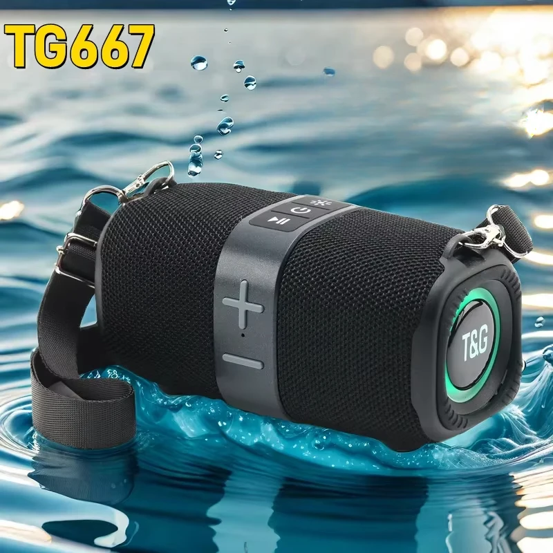 TG667 Outdoor Protable Wireless Bluetooth Speaker Dual 5.3 Subwoofer With...