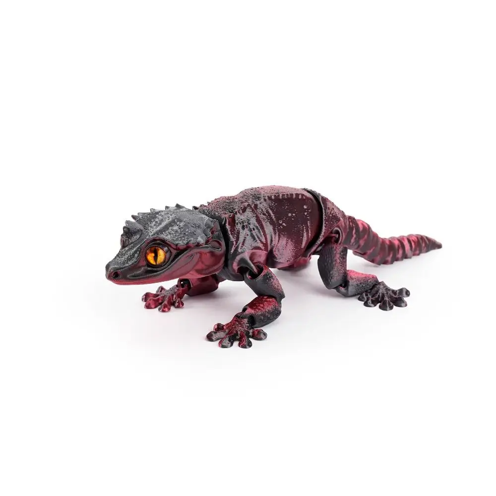 PLA Plastic 3D Printed Movable Lizard Model Home Decor