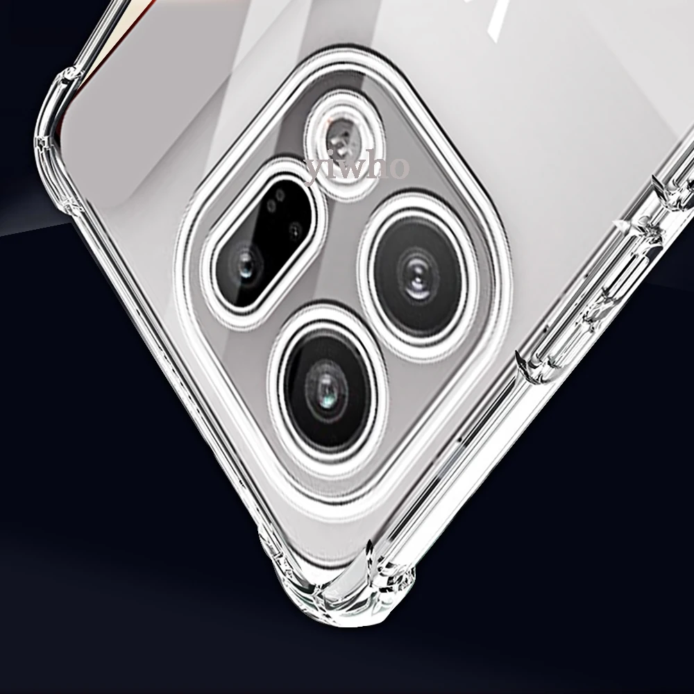 Shockproof Transparent TPU Phone Case - Clear Protective Cover