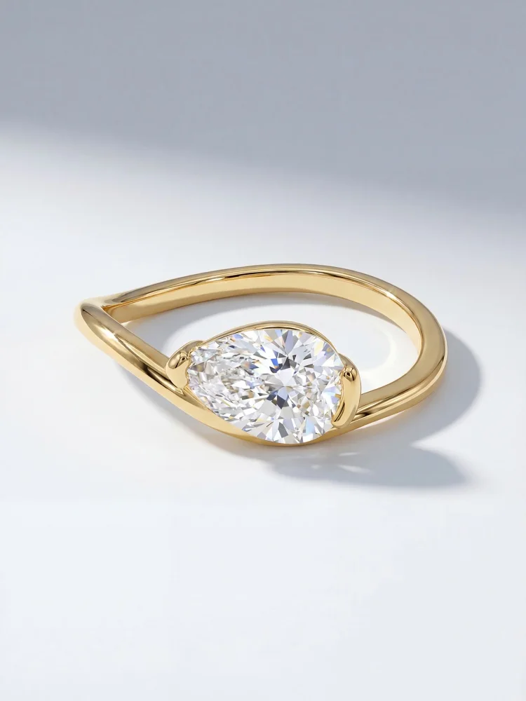 925 Sterling Silber Wassertropfen-Wellen-Ring mit 6 * 9 mm Zirkon für Frauen, Verlobung, Hochzeit, Jahrestag, Party, hochwertiger edler Schmuck – Detail 8