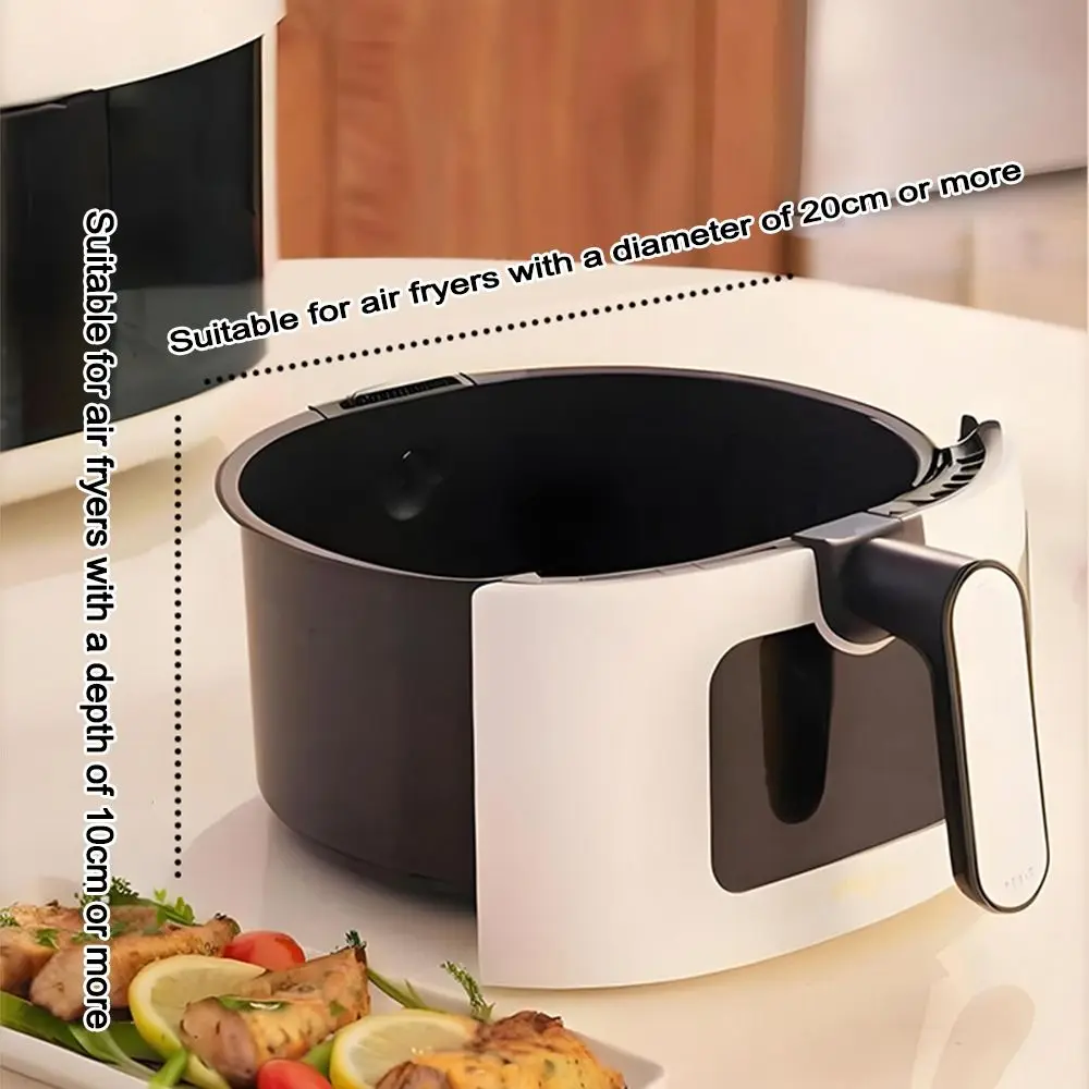 Durable Stainless Steel Air Fryer Grill Round Barbecue Grill with Grilled Skewers Hanging Skewers Rack Vertical Grill Rack