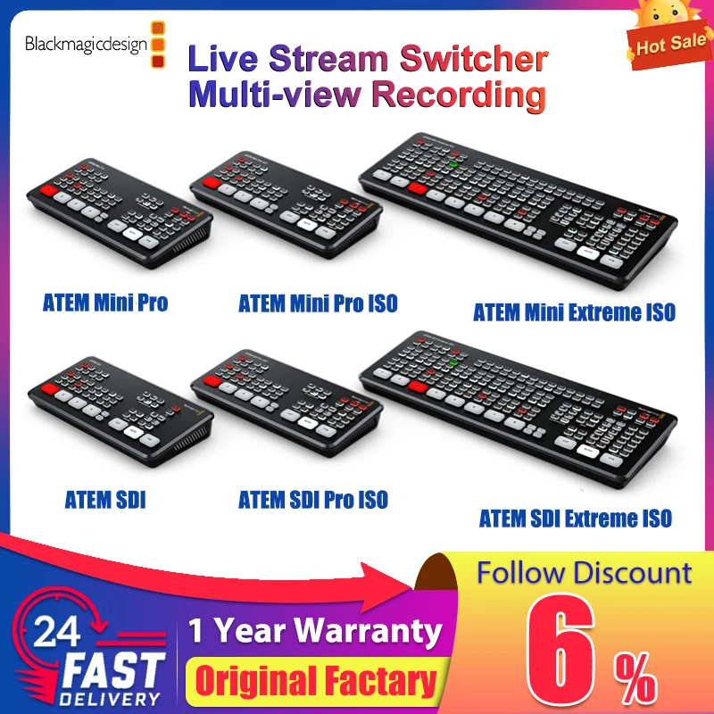 Original Blackmagic Design ATEM Mini Pro BMD Live Stream