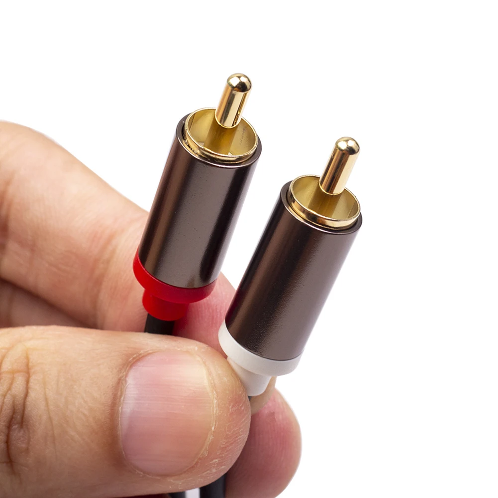 Audio Cord Audio Cable Male to Male 1m 2m 3m 2 RCA to 2 RCA Cable Cord Microphone Mixer for Home Theater DVD TV