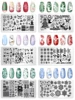 Snowflake Christmas Nail Stamping Plates Love Leaves Hat Design Printing Plates Nails Art Stencil Stamp Tools Nails Decoration 5