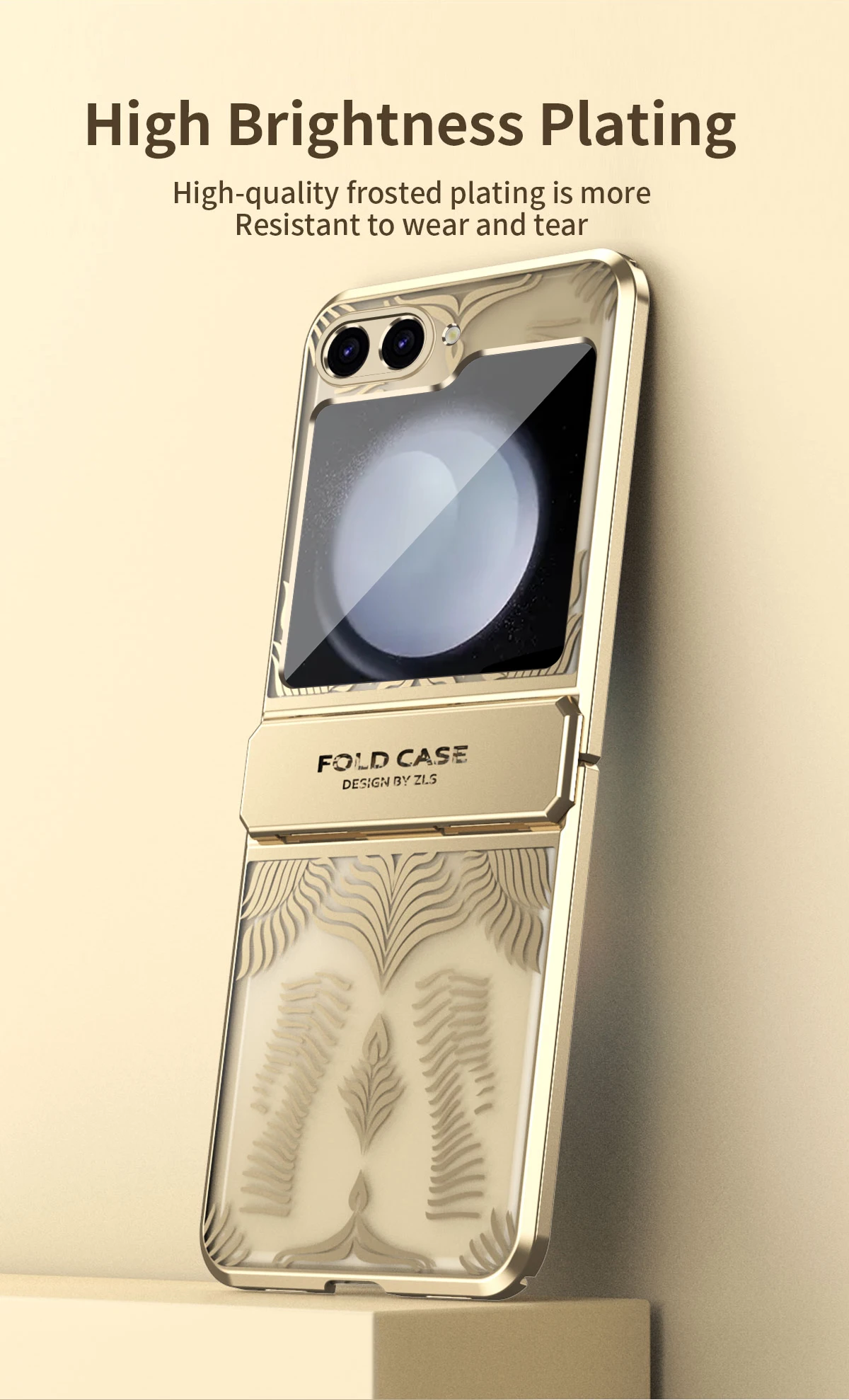 ULTRA THIN TRANSPARENT CASE WITH HINGE PROTECTION FOR GALAXY Z FLIP 5