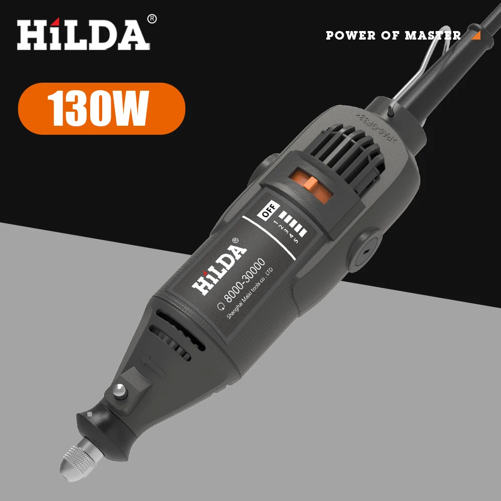 힐다 전기 드릴 그라인더 조각기 펜 그라인더 미니 드릴 전동 로터리 공구 그라인딩 머신 (드레멜 액세서리용)