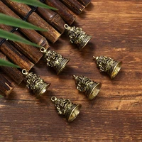 1X Imitation Brass Handicraft die-casting Wind Bell Chinese Classics Metal Antique Bell Feng Shui Wind Chime Fortune Jingle Bell 2