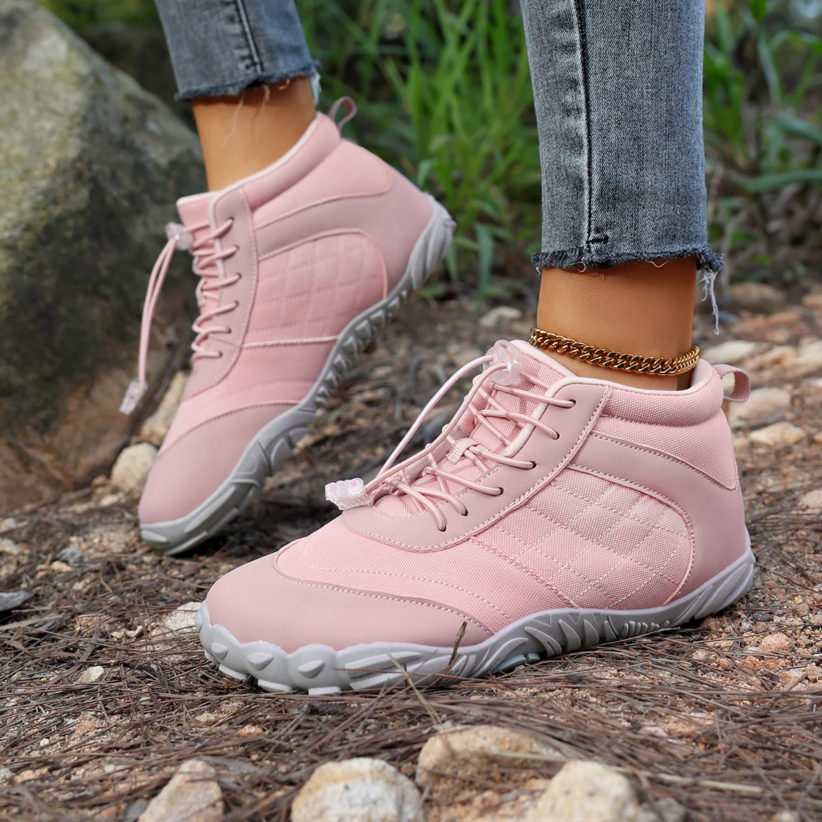 Anti-SlipWear-ResistantHikingShoesWideClogCoupleStyleMid-CalfBootsMenWomenOutdoorClimbingShoesFive-FingerDesign-AliExpress322