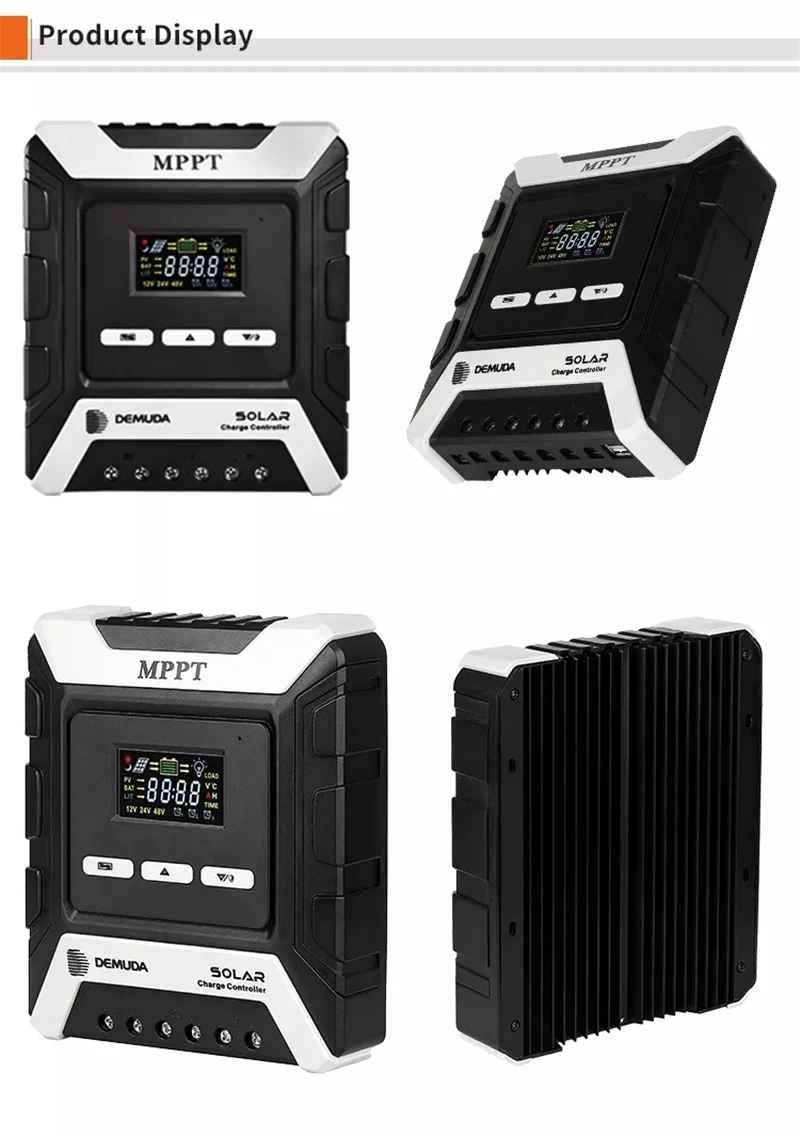 Régulateur De Charge Solaire MPPT 50A – 12V/24V – Écran LCD – Port USB – Neuf