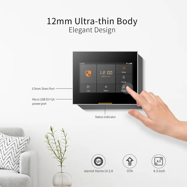 Tuya Wireless WIFI Staniot Home Security Alarm System with Motion Sensor Support Anti-dismantling Alarm App Remote Control 3