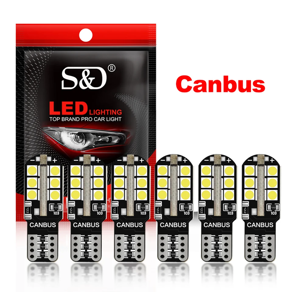 10 PZ T10 W5W 194 Luce di segnalazione a LED Canbus 12 V 6000 K Bianco 4014 SMD Interni auto Cupola Porta Mappe Tronco Lampade targa 10 PZ T10 W5W 194 Luce di segnalazione a LED Canbus 12 V 6000 K Bianco 4014 SMD Interni auto Cupola Porta Mappe Tronco Lampade targa