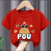 My Pet Alien Pou Kids T-shirts   Summer  Ound Neck T-shirt  Cartoon Summer Infant Tracksuits  Tees Boys Clothes  Tshirts 1