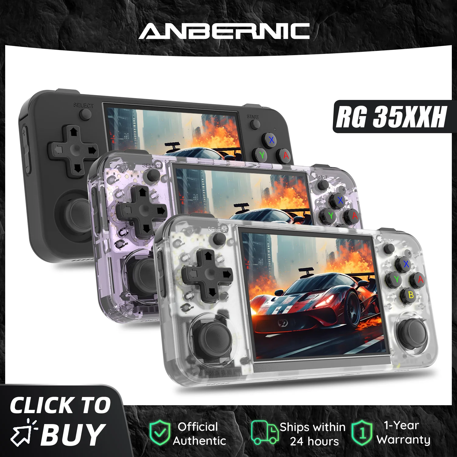 Console di gioco portatile anbernic rg35xx h con schermo ips_voghion.com
