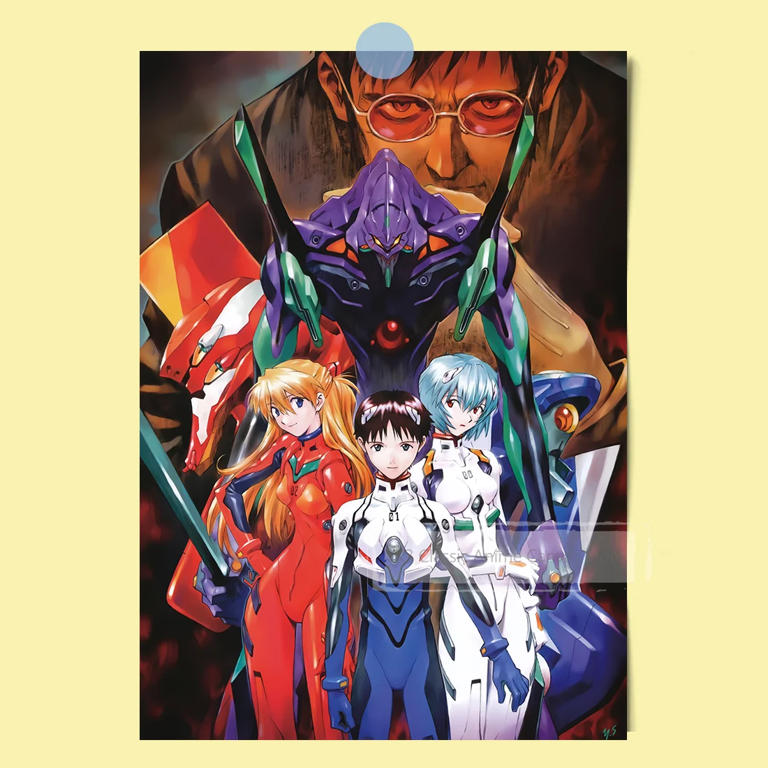 EVA New Century Evangelion Anime Poster – Premium Home Decoration Wall Art Featuring Iconic Characters