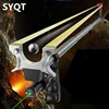 Outdoor Hunting and Shooting High Precision Telescopic High Power Stainless Steel Straight Rod Catapult Laser Flat Rubber Band 1