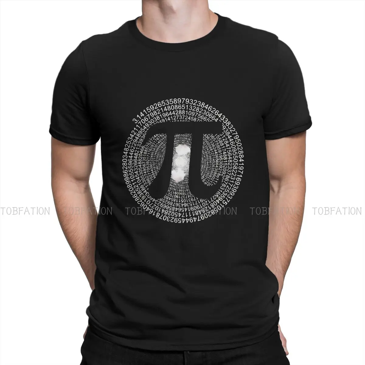 

Math 100% Cotton TShirts 3 14 Pi Number Symbol Print Men's T Shirt Hipster Tops Size S-6XL