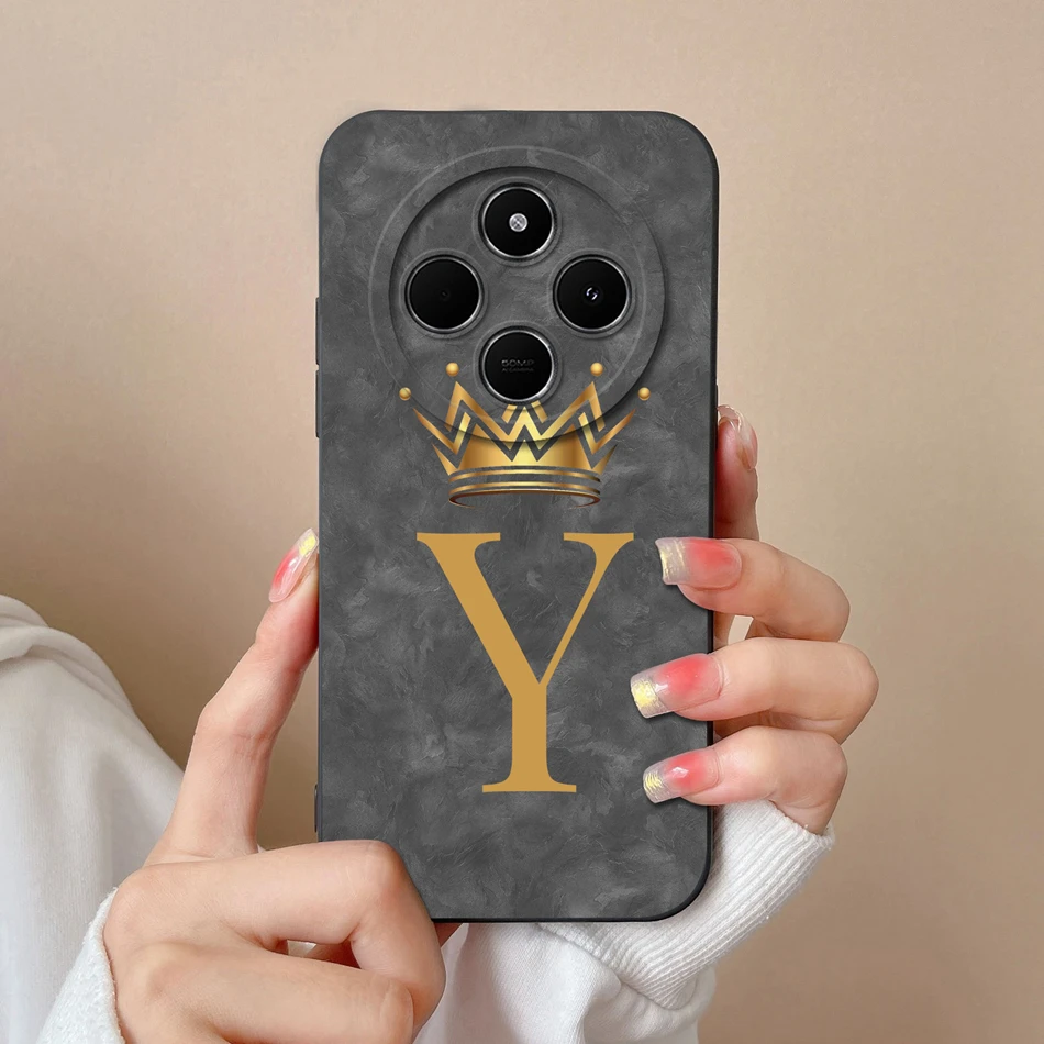 Wave Light Letters Phone Cover - Soft Liquid Silicone Anti-Drop Case in Elegant Design