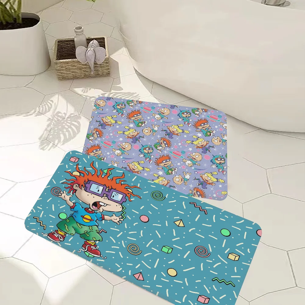

Cartoon-R-Rugrat-Anime Floor Mat Bath Mat Nordic Style Home Doormat Bathroom-Toilet Mats Bedroom Welcome Doormat