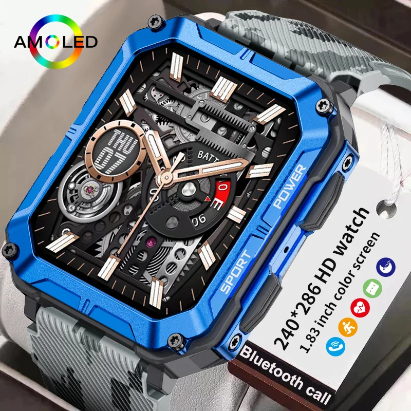 LIGESmartWatchMenBigBatteryMusicPlayFitnessTrackerBluetooth