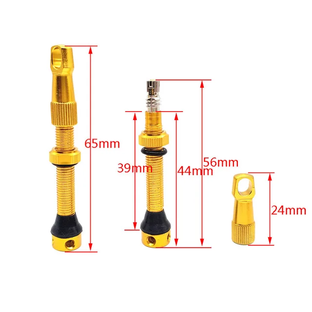 Válvula Presta Universal NoTubes - Para Neumáticos Sin Cámara Hasta 8 Mm, 55 Mm Largo, Par Incluido