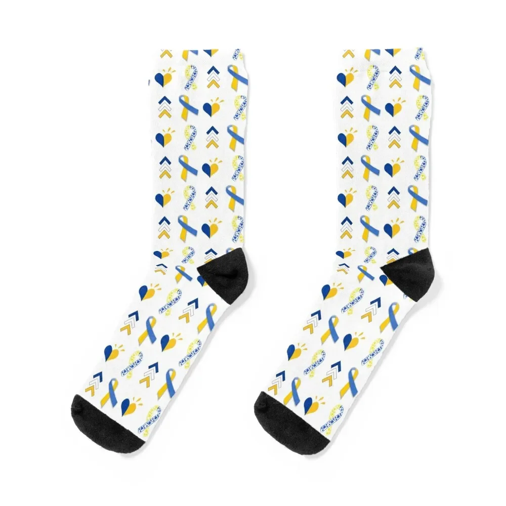 

Down Syndrome Awareness Socks Hiking boots summer retro Socks Man Women's