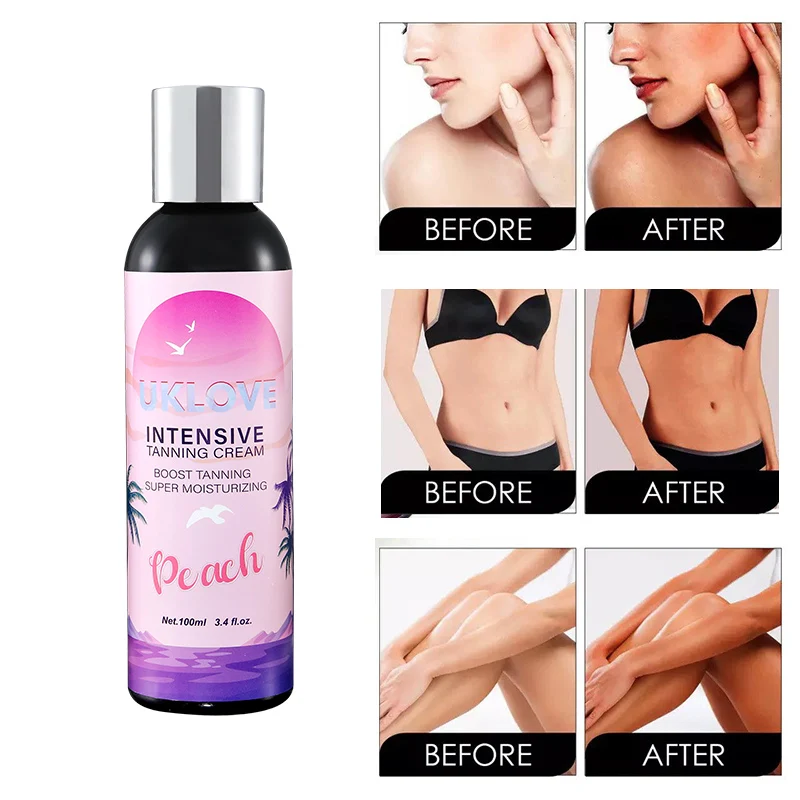 UKLOVE tanning cream watermelon fragrance boostintensive tanning super moisturizing