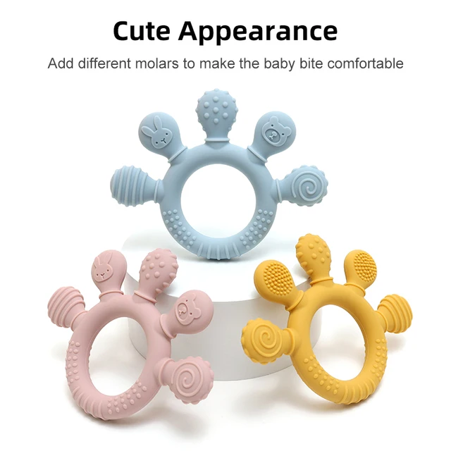 Teething Ring Metal Teether Stainless Steel Teether Dummy Pacifier