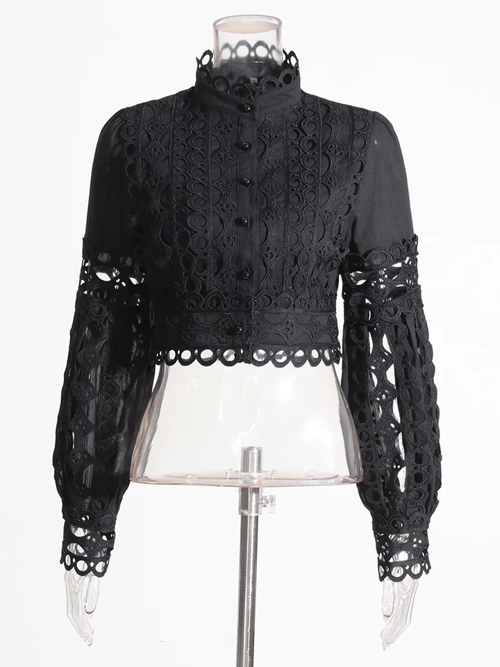 トップス 2WAY LACE COLLAR TUCK PEPLUM TOPS RE ORDER】2WAY LACE COLLAR TUCK PEPLUM TOPS - BIRTHDAY BASH