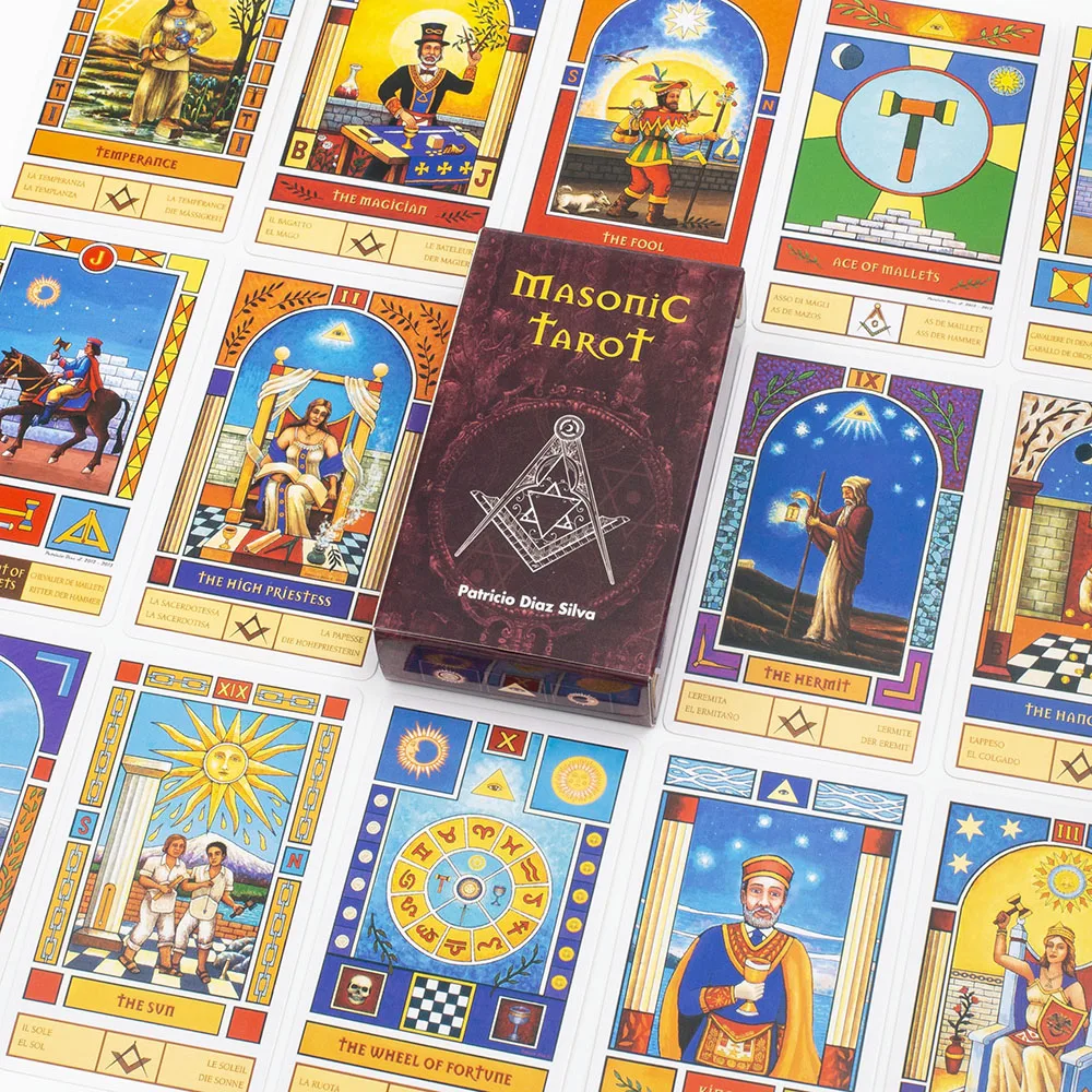 Masonic Tarot Deck Cards Patricio Diaz Silva Esoteric Fortune