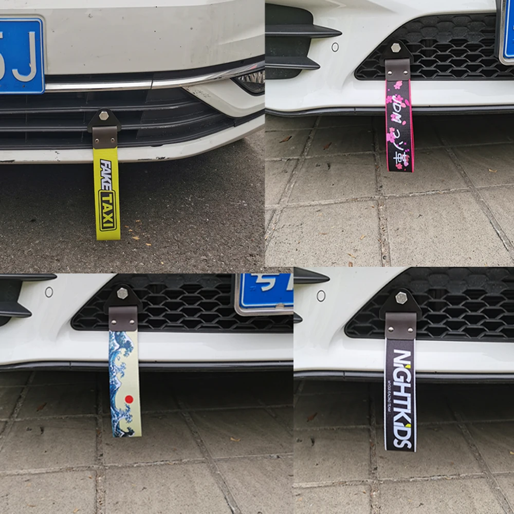 Car Tow Strap Belt Rope Ribbon Auto Accessories Trailer Ropes Bumper Towing Strap FOR NOS FAKETAXI car tow cable car towing rope winch rope trailer breakaway rope
