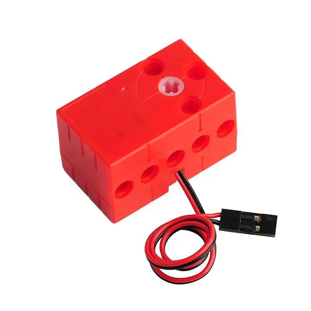 0.7kg Building Block Servo Motor 360&deg; Continuous Rotation Fast Dual Output High Torque Compatible with legoed Microbit Geekservo