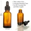 4-Pack 2oz Amber Glass Dropper Bottles with Funnel & Labels -Tincture Bottles 60ml Leakproof Tincture Bottles for Essential Oils 3