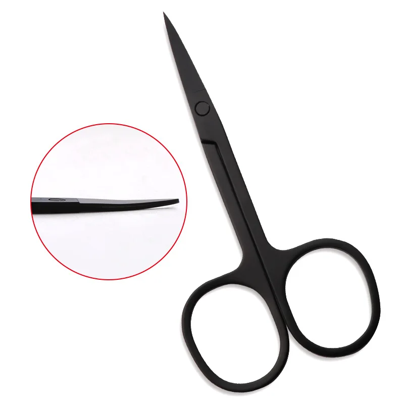 Scissor Professional Scissor Manicure For Nails Eyebrow Nose Eyelash Cuticle Scissors Curved Pedicure Makeup Tool 2
