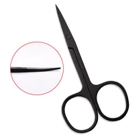 Scissor Professional Scissor Manicure For Nails Eyebrow Nose Eyelash Cuticle Scissors Curved Pedicure Makeup Tool 2