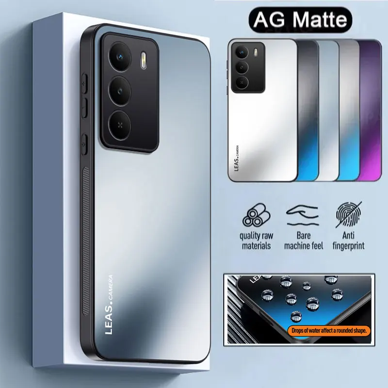 AG Matte Shockproof Frosted Hard Phone Case - Anti-fingerprint Protective Bumper Cover