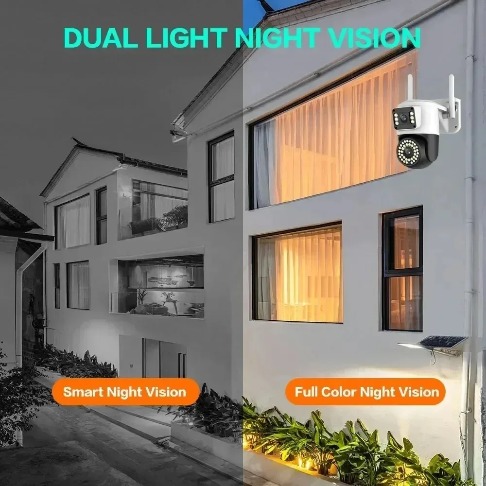 4K 8MP WiFi Surveillance Camera 10X Digital Zoom PTZ IP Camera ONVIF Dual Lens Human Detect Night vision Outdoor Security Yoosee 5