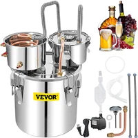 VEVOR 50L Alcohol Brewing Distiller DIY Moonshine Apparatu Stainless Steel Still Whisky Beer Brandy Copper Tube Home Brewing Kit 1