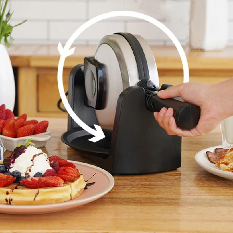 Maker, Belgian Waffle Maker Iron 180° Flip Double Waffle, 8 Slices,  Rotating & Nonstick Plates, Removable Drip Tray, Touch - AliExpress