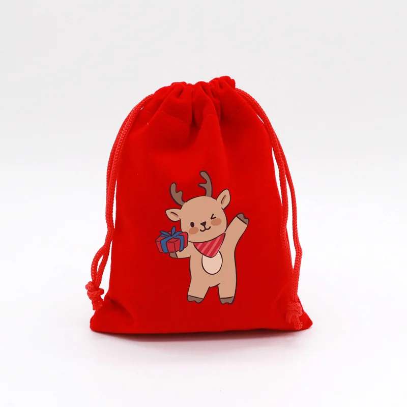 Weihnachtssäckchen Mit Ukrainischer Flagge - Wiederverwendbarer Kordelzug-Beutel Für Süßigkeiten & Geschenke